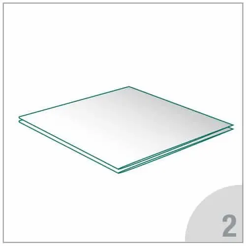 Vlieskompressen, steril, à 2 Stück,  7,5×7,5cm, 4-fach, 30g Papier/Papier