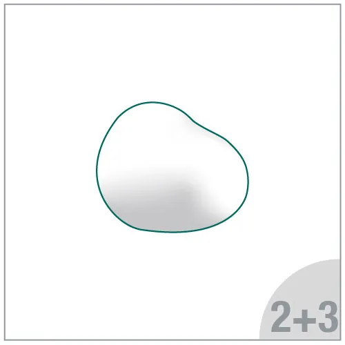 Schlinggazetupfer-Set, steril, à 2+3,  20x20cm, Hartschale EO