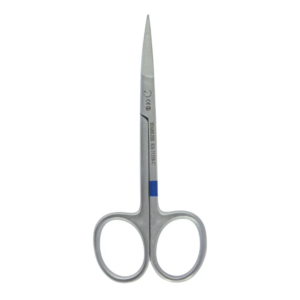 Iris Schere, spitz, gebogen, 9,5 cm – STERIL, Scilo