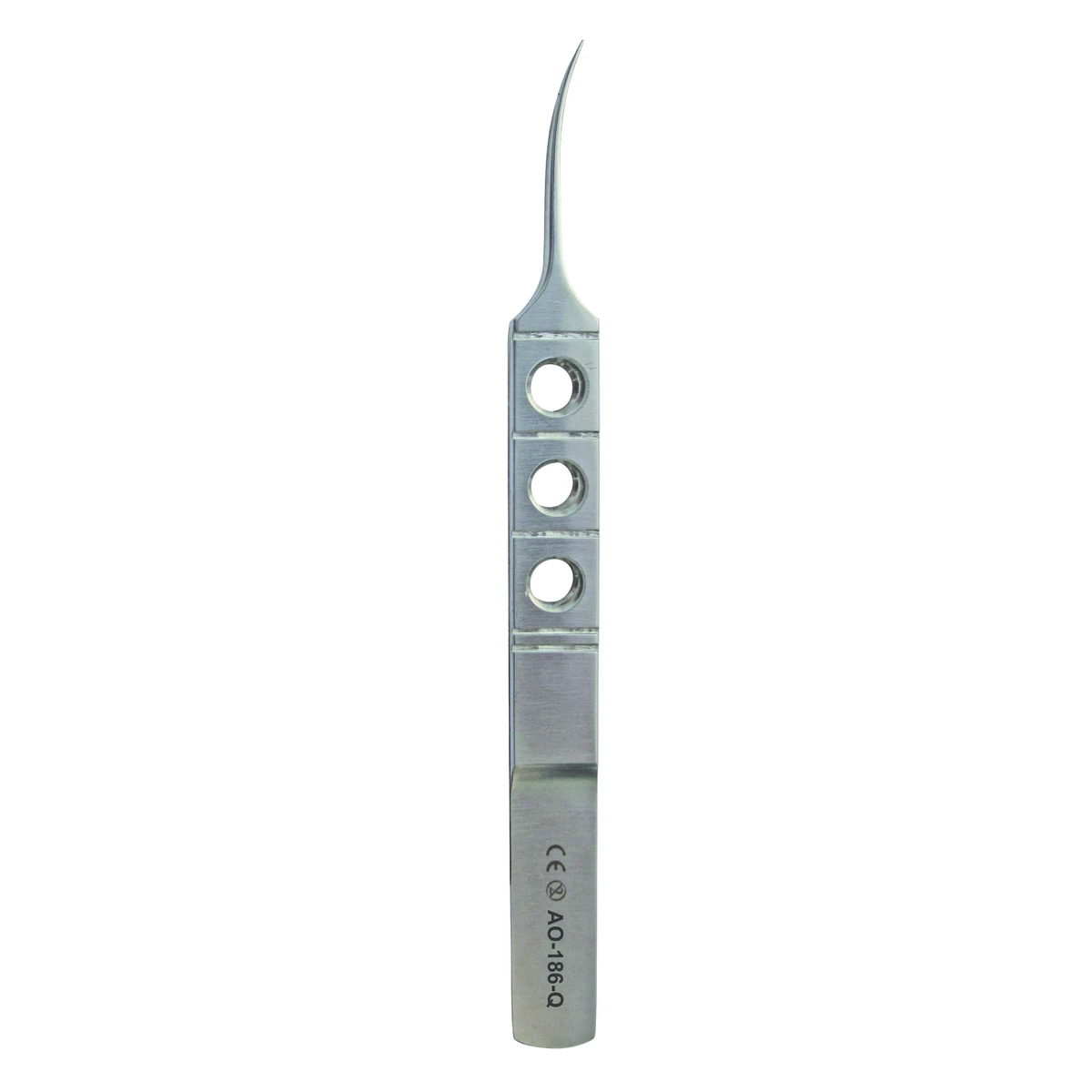 Mikropinzette, gebogen, mit Fadenplatte – STERIL, Scilo