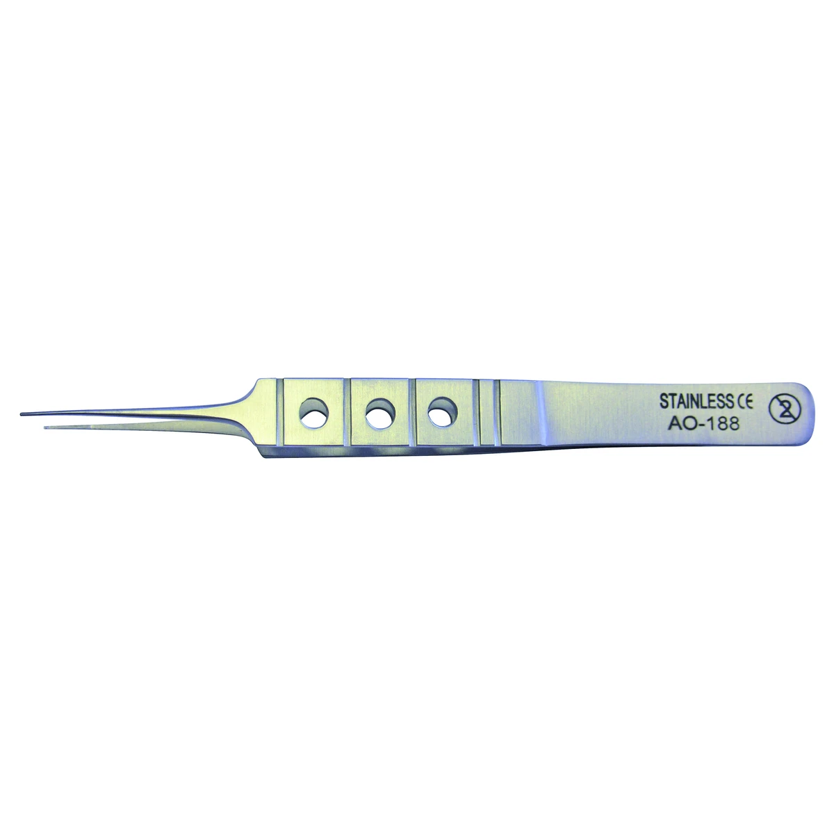 Mikropinzette, gerade, Fadenplatte – STERIL, Scilo