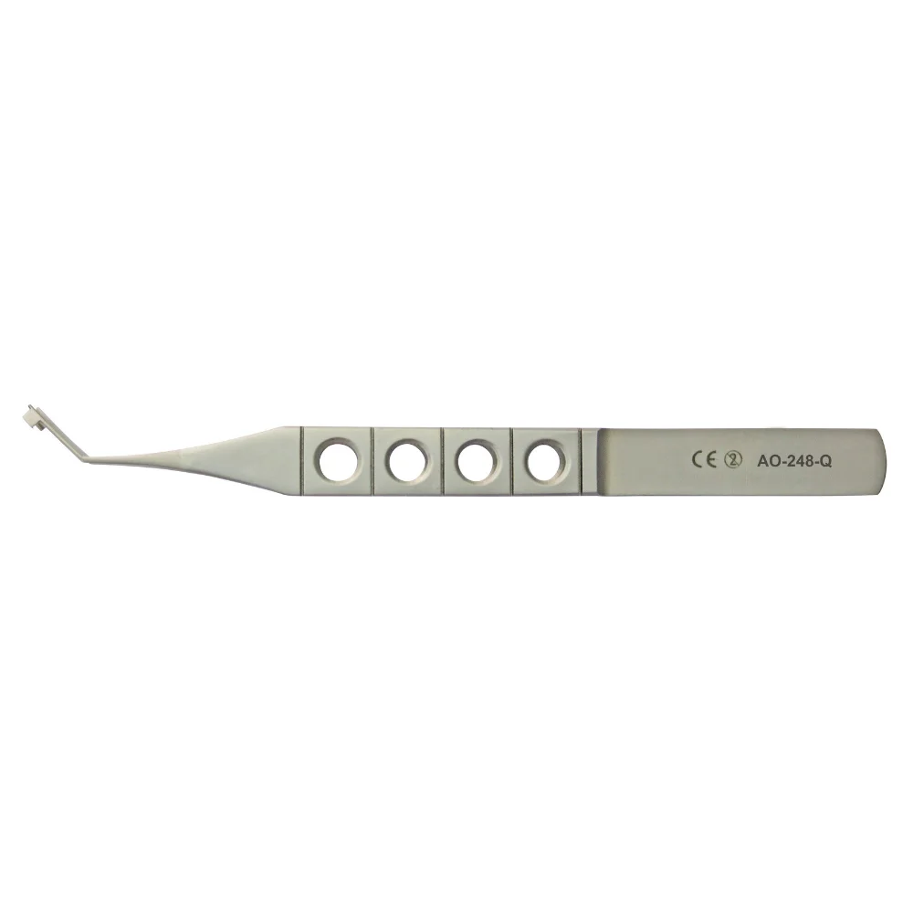 Mikro-Faltpinzette, 100 mm, 45° gewinkelt – STERIL, Scilo
