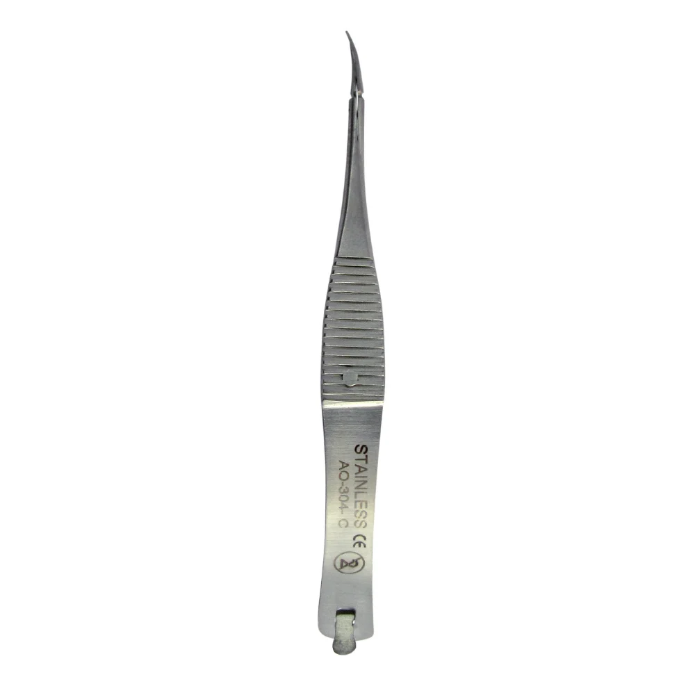 Federschere VANNAS, gebogen, 85 mm – STERIL, Scilo