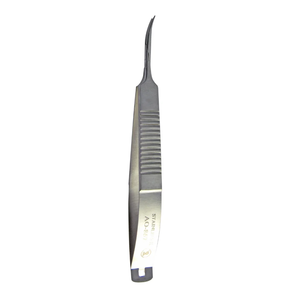 Nadelhalter CASTROVIEJO gebogen, 120 mm – STERIL, Scilo